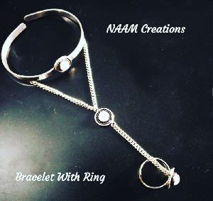 Designer Bracelet with Ring