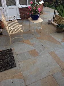 Two Tone Sandstone Paving