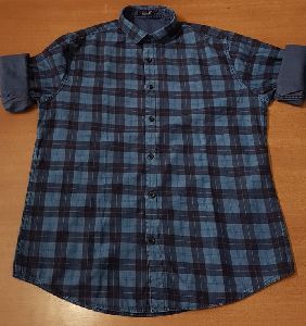 Men's Blue Checks Shirt.