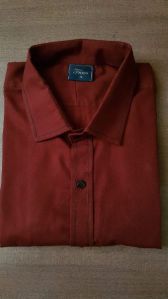 Mens Red Cotton Shirt