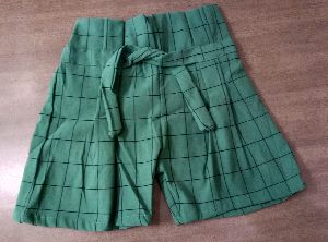 Women's Green Shorts