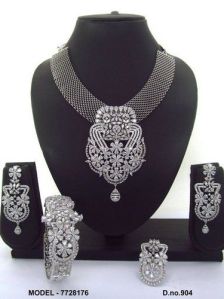 CZ Necklace and Bracelet Set