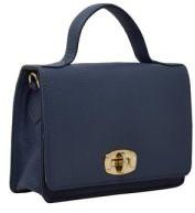 Navy Blue Ladies Leather Handbag