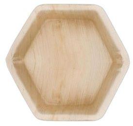 Hexagonal Areca Leaf Plate