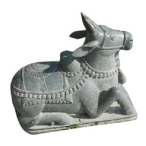 Granite Nandi Statue