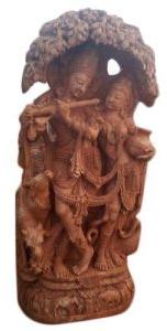 Sandstone Radha Krishna Statue