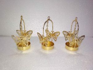 DIY butterfly T-light candle holders