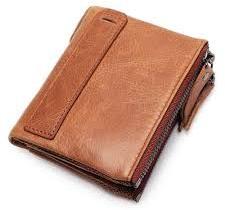 Leather Zipper Wallet