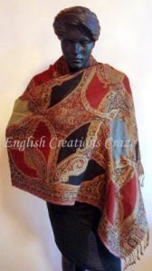 Wool Cotton Jacquard stole