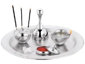 CJ-01 Stainless Steel Pooja Thali Set