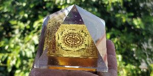 New Shree Yantra Copper Plate Orgone Pyramid
