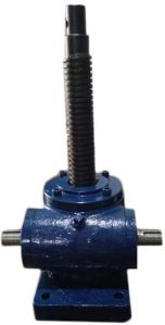 Motorized screw jacks.