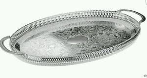 Silver Plated Oval Tray