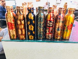 Printed Copper Water Bottles