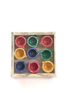 Clay Diya Set of 9