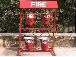 Fire Bucket Stand With canopee