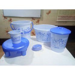 plastic bathroom set