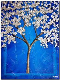 Blue Blossom Canvas Painting