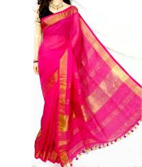 Fancy linen saree