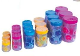 1500ML Flower Print PET Container