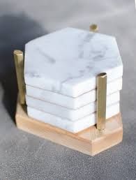 Marble Coaster Set