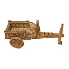 Wooden Handicraft Bullock Cart