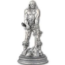 silver statue