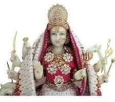 Marble Radha Maa Statue