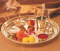 Copper Plated Pooja Thali