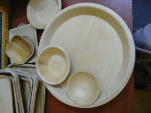 12 inch round areca leaf plate