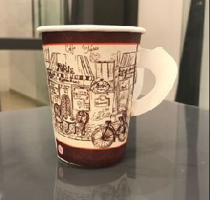 Printed Paper Cup with Handle