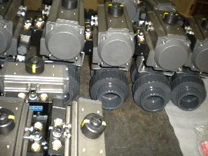 Double Acting Pneumatic Actuated True Union PVC Valves