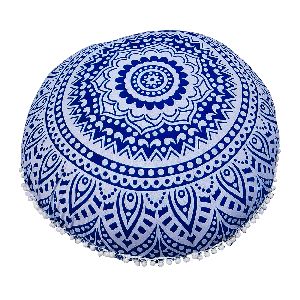 Blue Ombre Mandala Cushion Cover