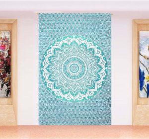 Green Ombre Cotton Wall Hanging Tapestry