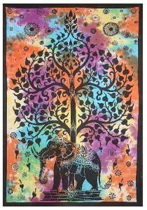 Tree of Life Psychedelic Cotton Wall Hanging Tapestry