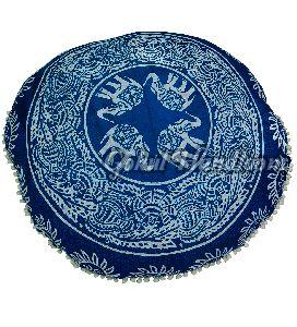 Blue Elephant Mandala Cushion Cover