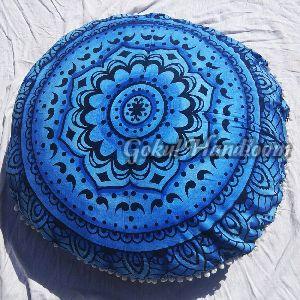 Blue Mandala Cushion Cover