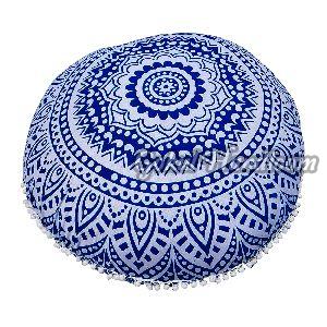 Blue Ombre Mandala Cushion Cover