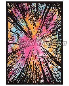 Tie Dye Forest Cotton Wall Hanging Tapestry