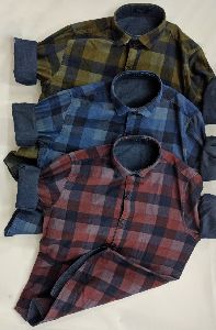 Denim & Checks Reversible Shirts