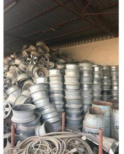 Aluminium wheel scrap