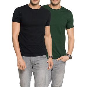 Mens Plain Round Neck T-Shirt