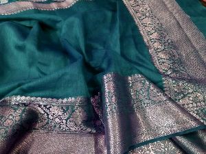 Banarasi Pure Linen Handloom Saree