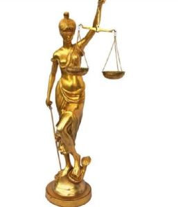 Justice Law Lady Metal Sculptures