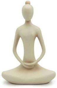 Meditating Yoga Woman Statue