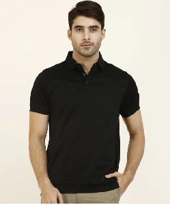 Mens Black Polo T shirt