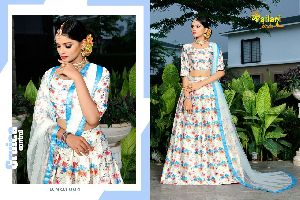 Bindiya Vol-1 Zari Gota Satin Digital Print Lehenga