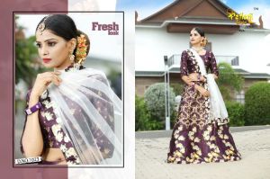 Shryngar Zari Gota Satin Digital Print Lehenga