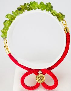 SGM Handmade Unisex Peridot Gemstone Bracelet