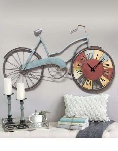 Antique Wall Decore Cycle Clock